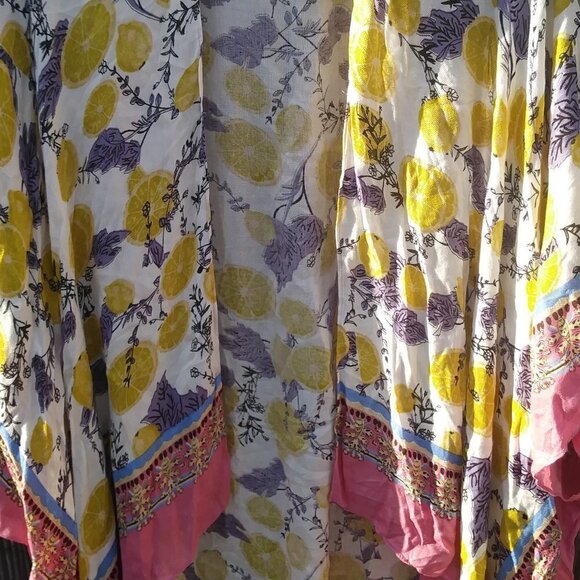 Cover Up Multicolor Floral & Lemons India Women's - No Size - See Measurements - Picture 4 of 13
